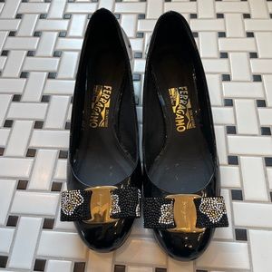 Salvatore Ferragamo block heels